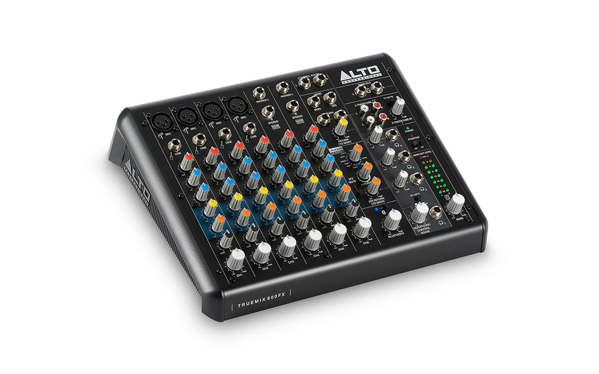 Alto Professional Truemix 800 8-Channel Compact Mixer USB, BT & FX