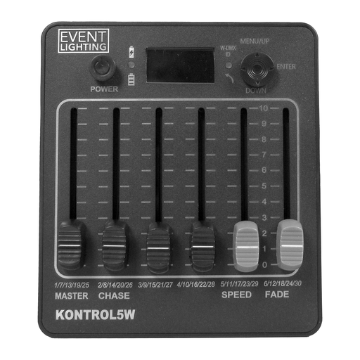 Event Lighting KONTROL5W  DMX Controller With Wireless DMX On-Board