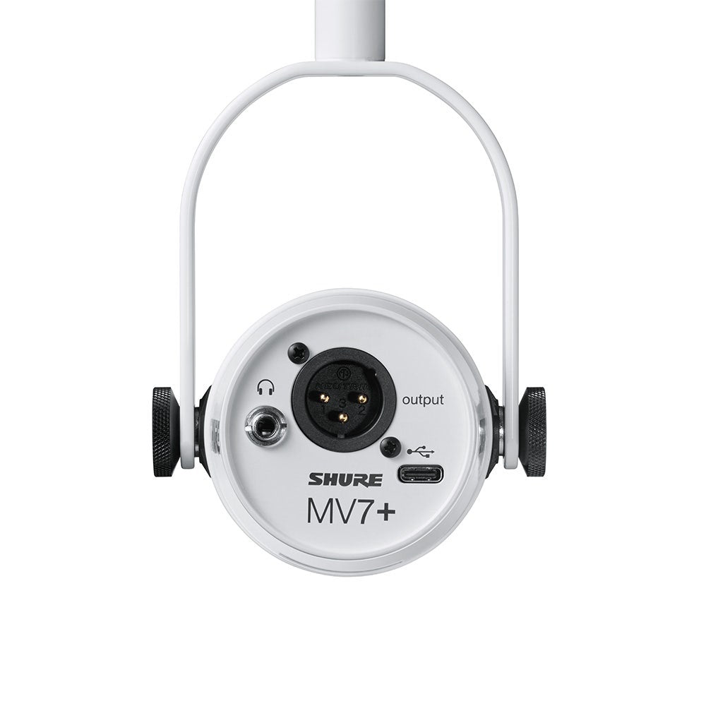 Shure MV7+ Podcast Microphone - White