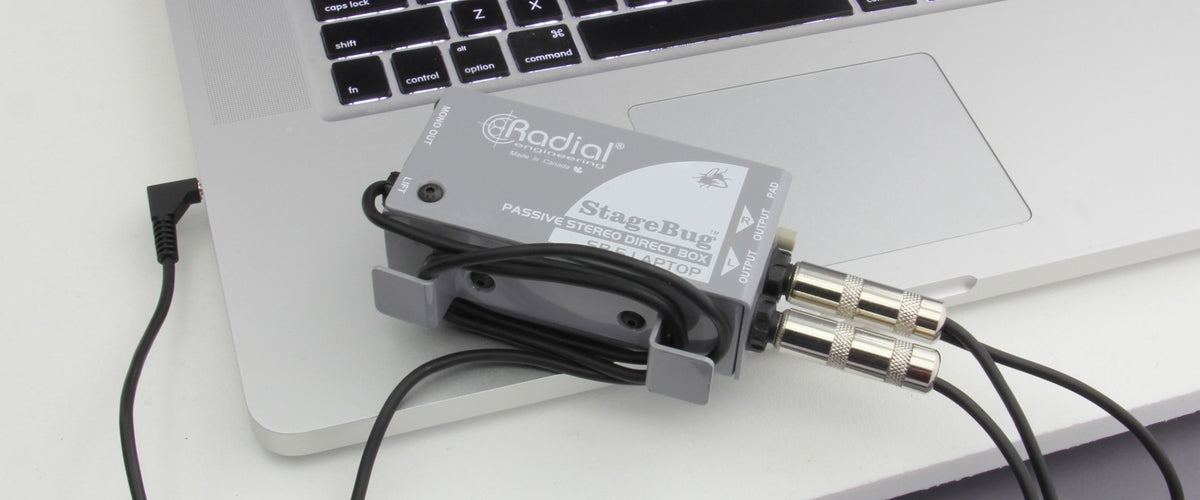 Radial SB-5 - StageBug - Passive Stereo Direct Box For Laptops & Mobile Devices