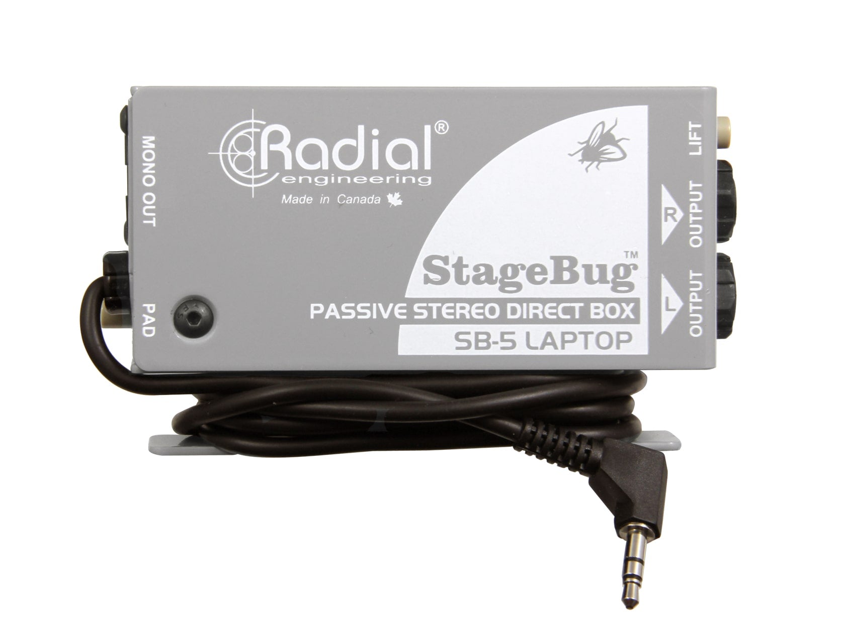 Radial SB-5 - StageBug - Passive Stereo Direct Box For Laptops & Mobile Devices