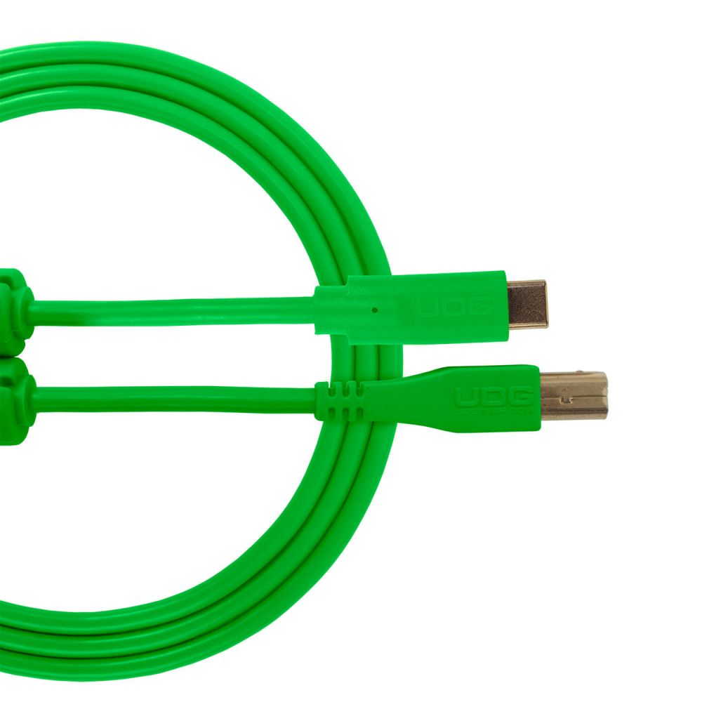 UDG Ultimate Cable USB 2.0 C-B Green Straight 1.5m