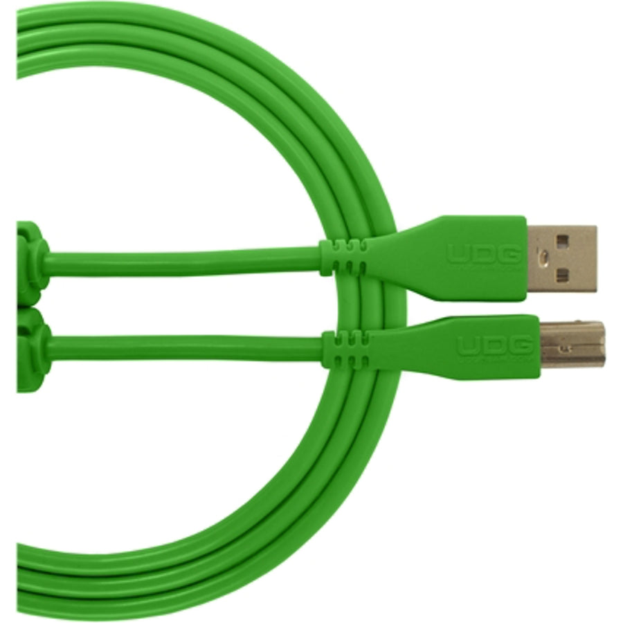 UDG Ultimate USB2 Cable A-B Green Straight 1m