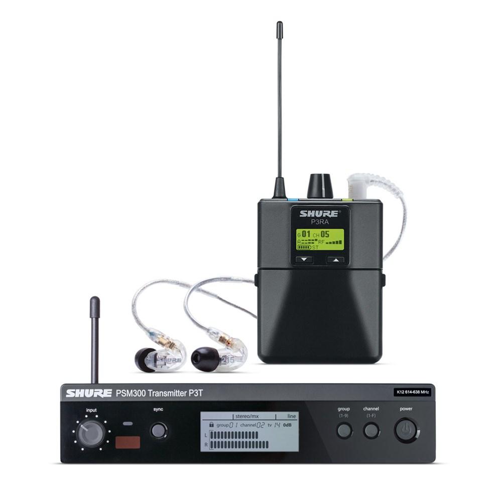 Shure PSM300 P3TRA215L19 Wireless IEM System with SE215