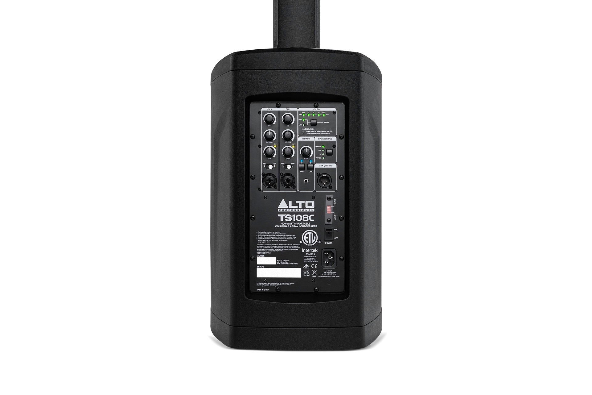 Alto Professional - TS108C - Portable Column Array PA Speaker w/ DSP & Bluetooth