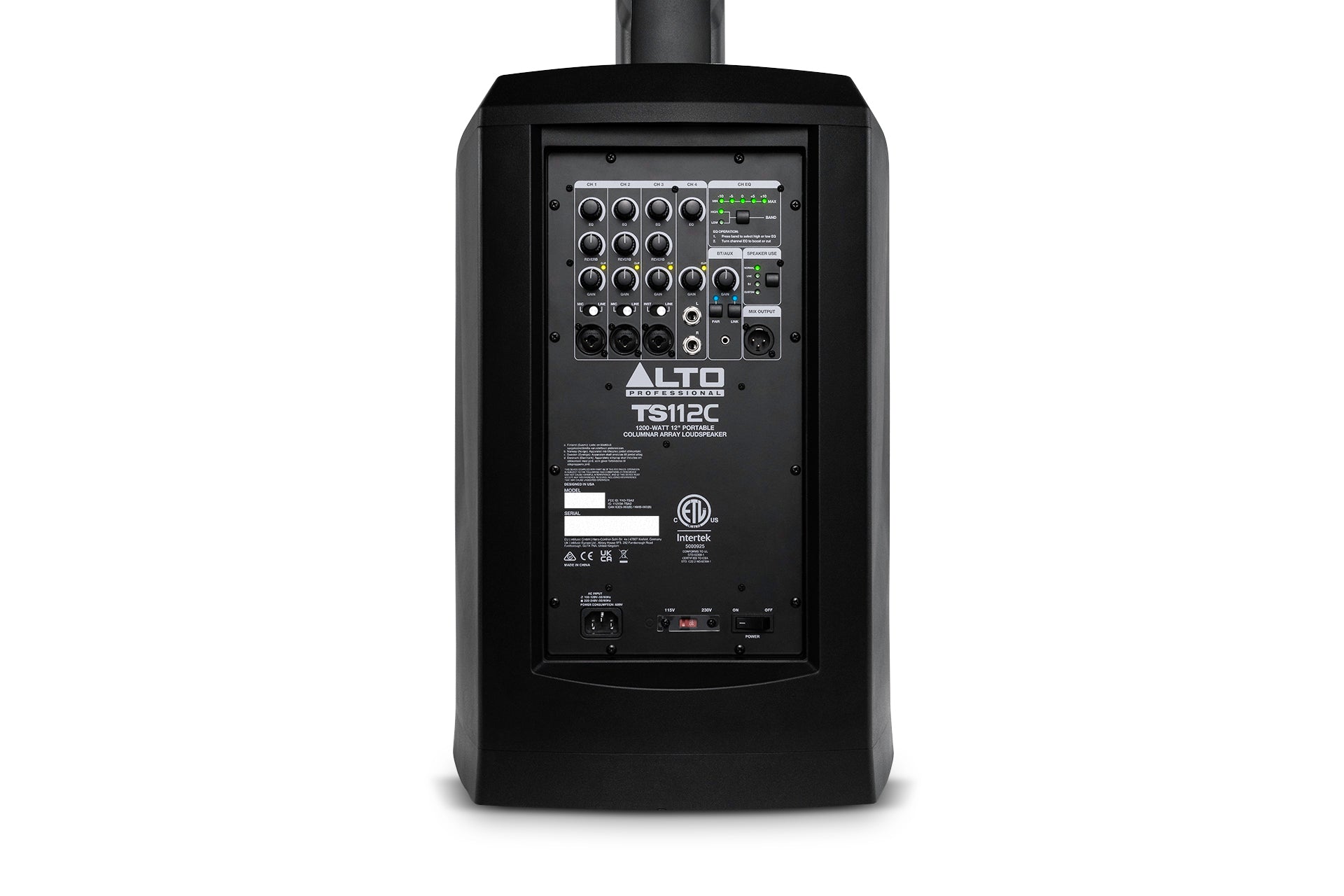 Alto Professional - TS112C - Portable Column Array PA Speaker w/ DSP & Bluetooth