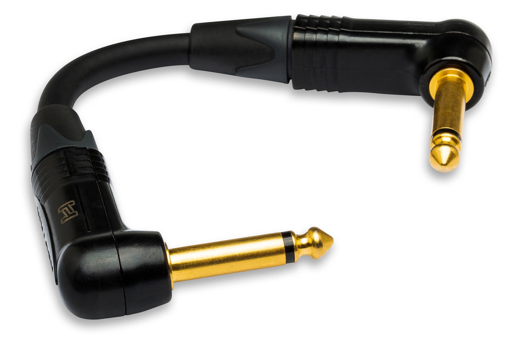 The Hosa Edge CGK001.5RR Edge Guitar Patch Cable, Neutrik Right-Angle To Same, 18 In / 45Cm