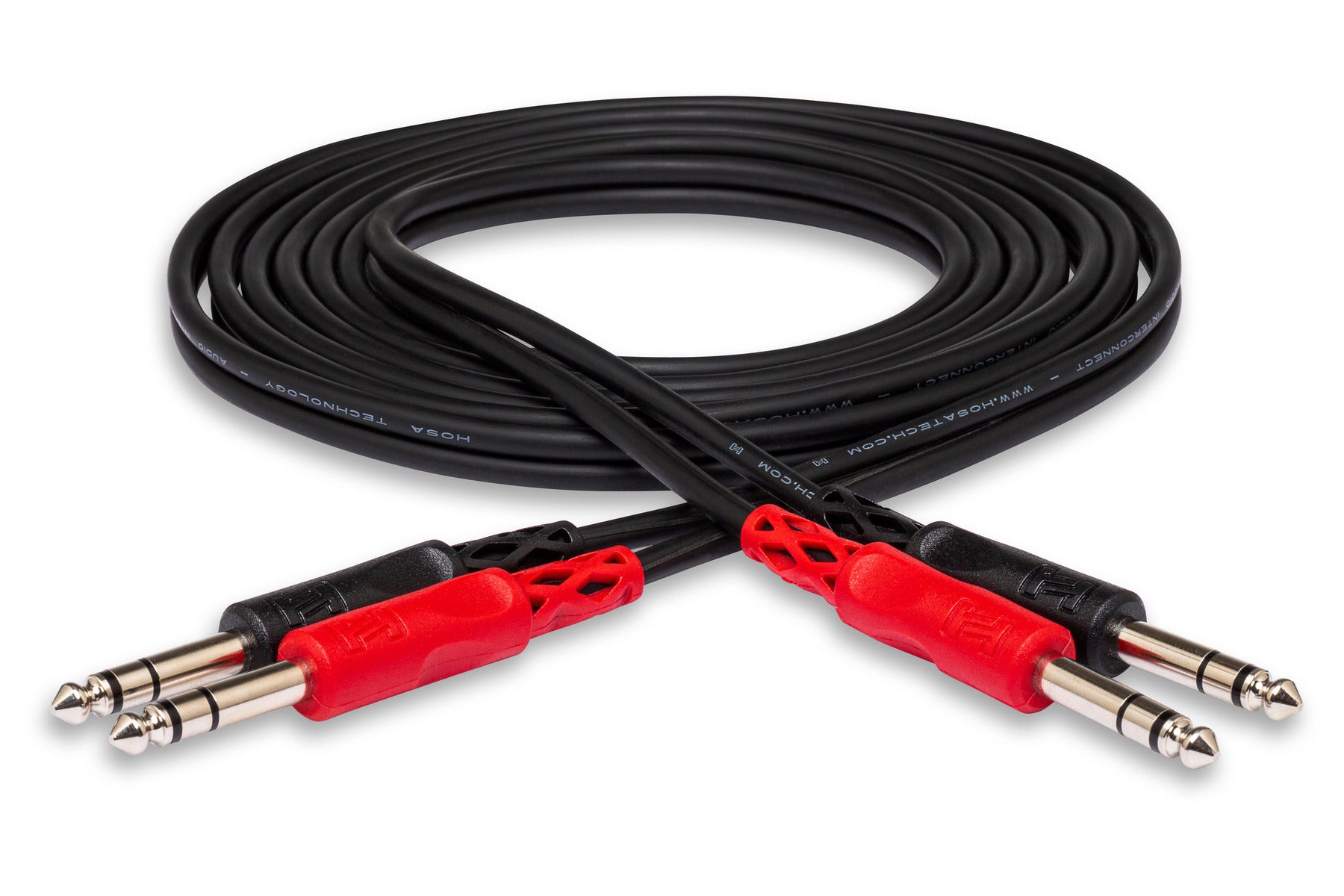 Hosa CSS201 Stereo Interconnect, Dual 1/4 In TRS To TRS, 1 M