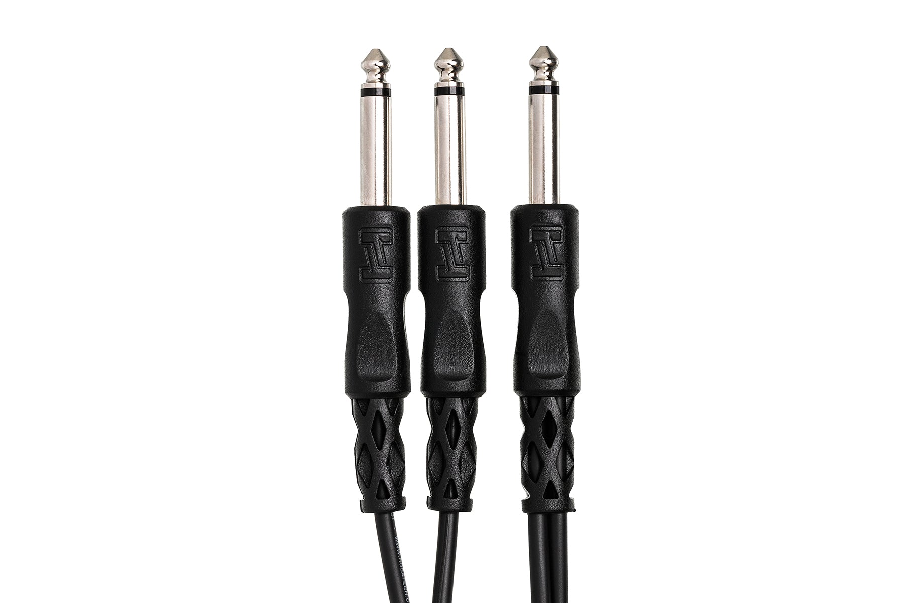 Hosa CYP105 Y Cable, 1/4 In TS To Dual 1/4 In TS, 5 Ft / 1.5m