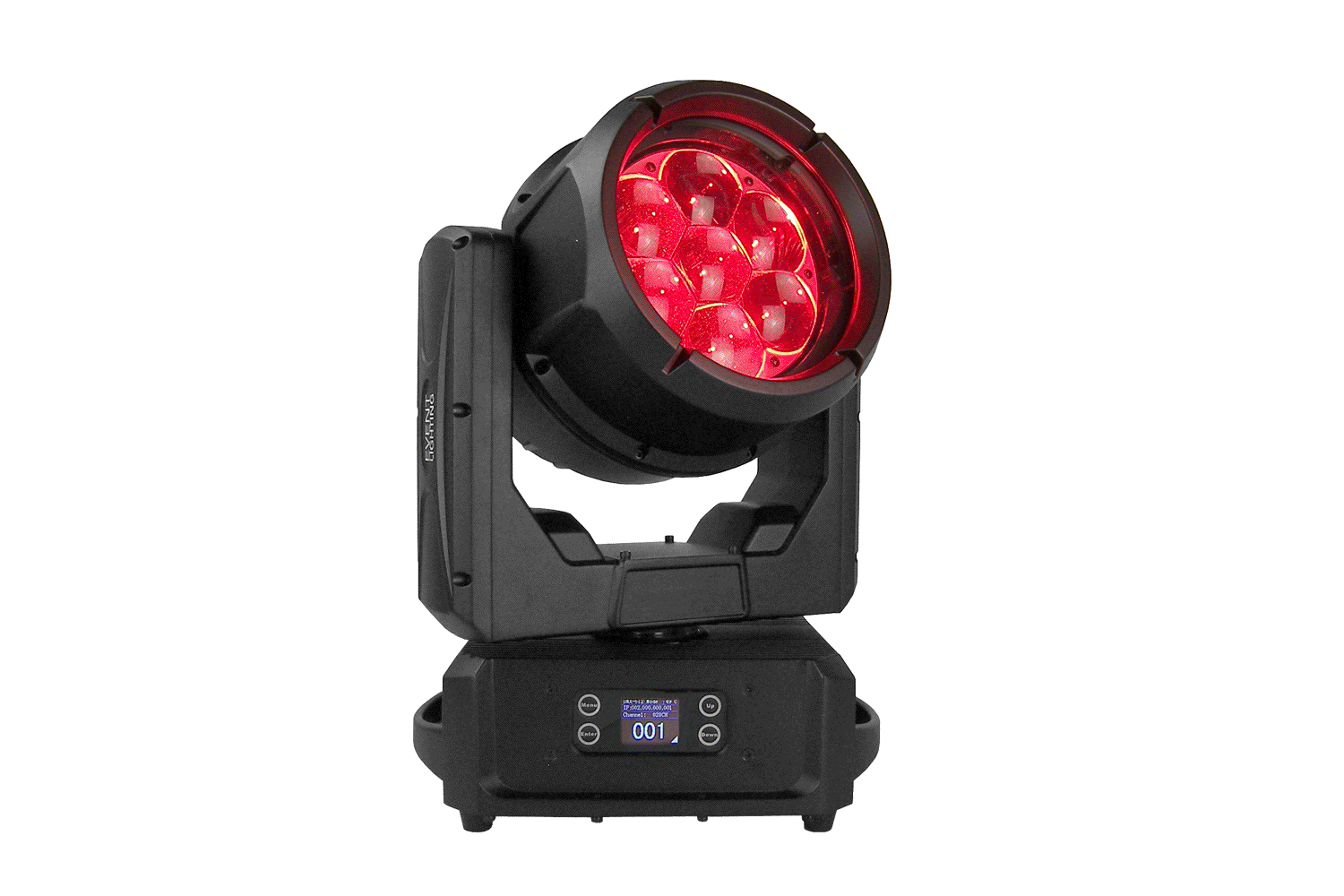Event Lighting DELUGEM7X60WFX - IP65 Moving Head Zoom Wash with 7 x 60W RGBW  + 28 x 0.5W RGB LEDs