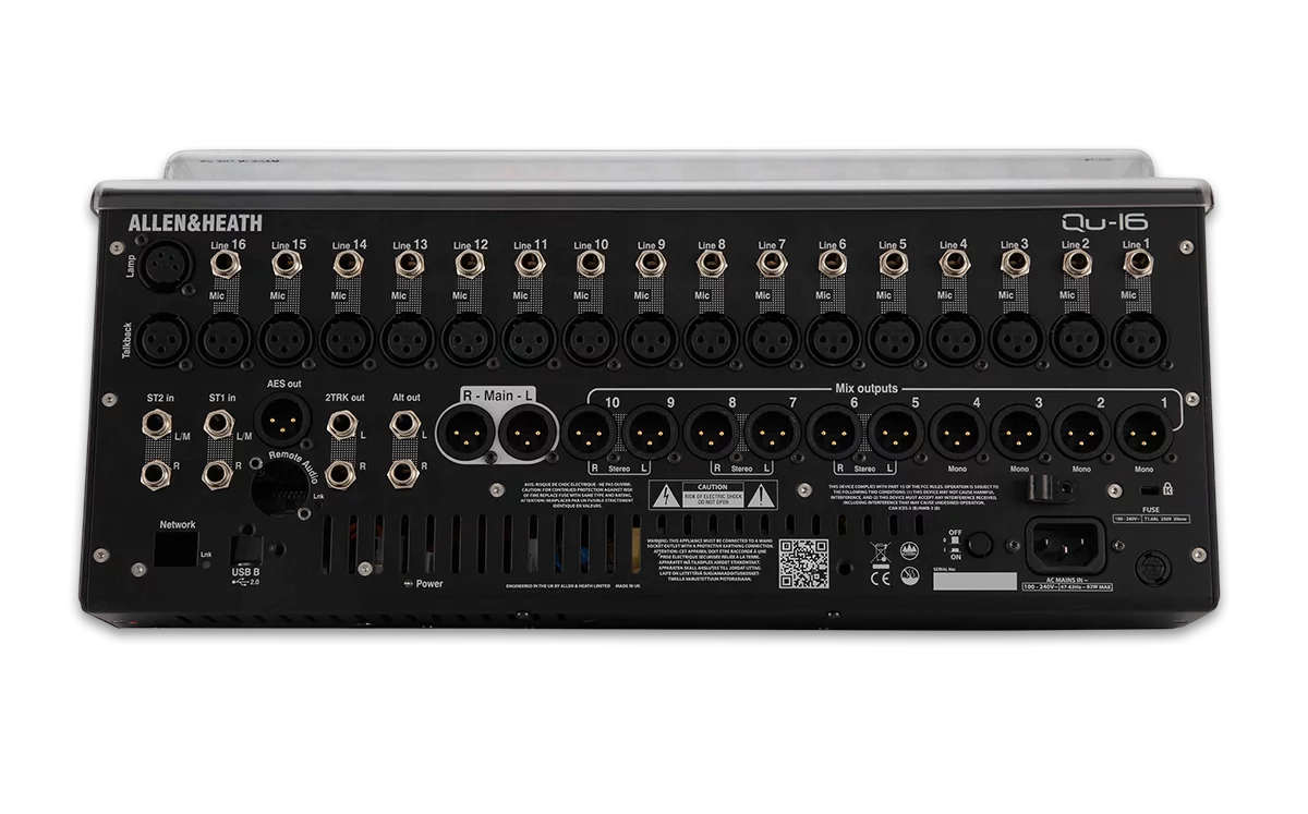 Decksaver Pro Allen & Heath QU 16 Digital Mixer Cover