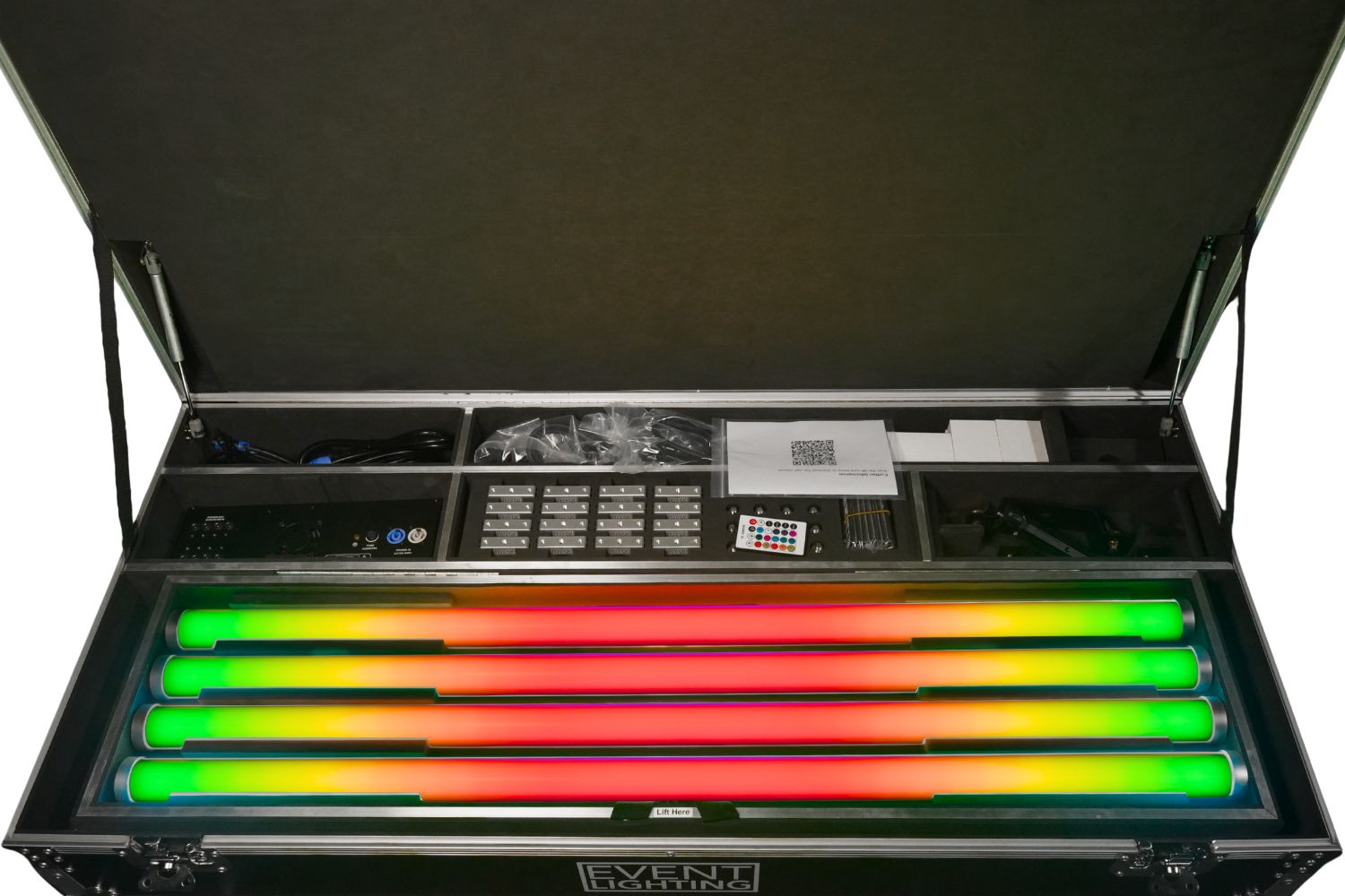 Event Lighting EVENTTUBEKIT - Outdoor LED Tube Package of 8 in a Road Case