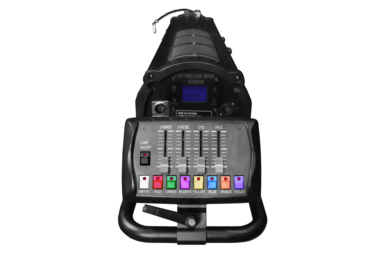 Event Lighting FOLLOW600 - 600W LED Followspot with Stand and Road Case