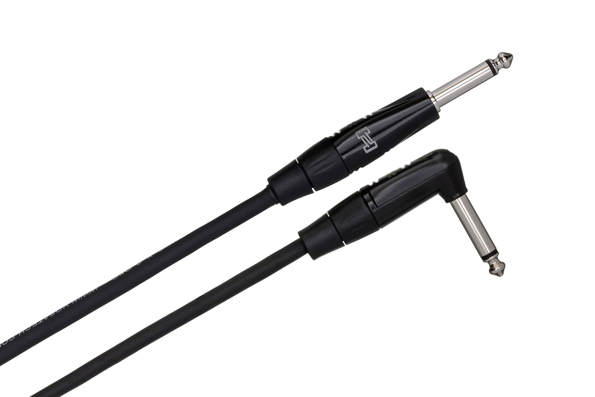 Hosa Pro HGTR020R Pro Guitar Cable, Rean Straight To Right-Angle, 20 Ft / 6M