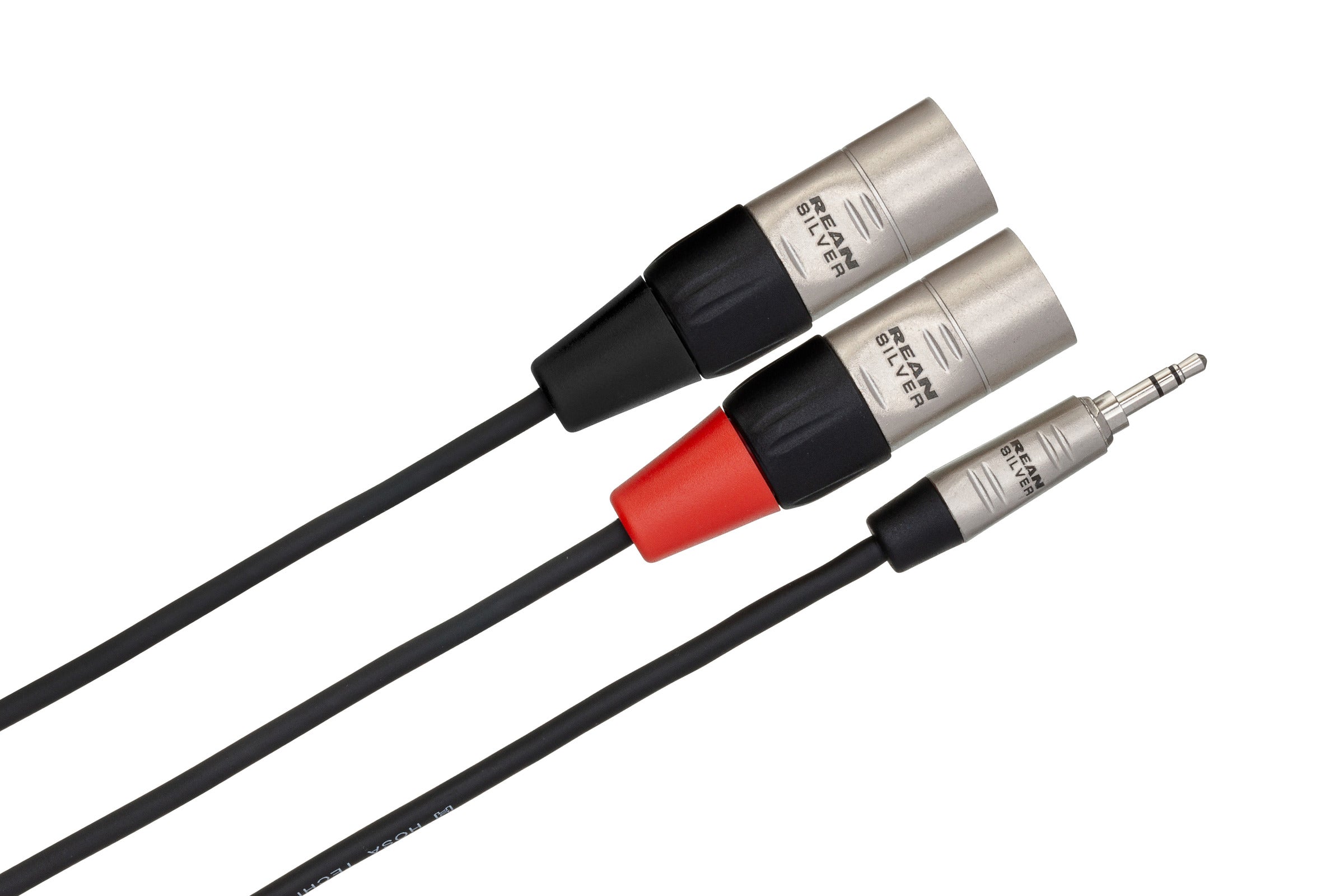 Hosa Rean 3.5 mm TRS to Dual XLR3M Pro Stereo Breakout Cable, 3 Ft / 91.44cm