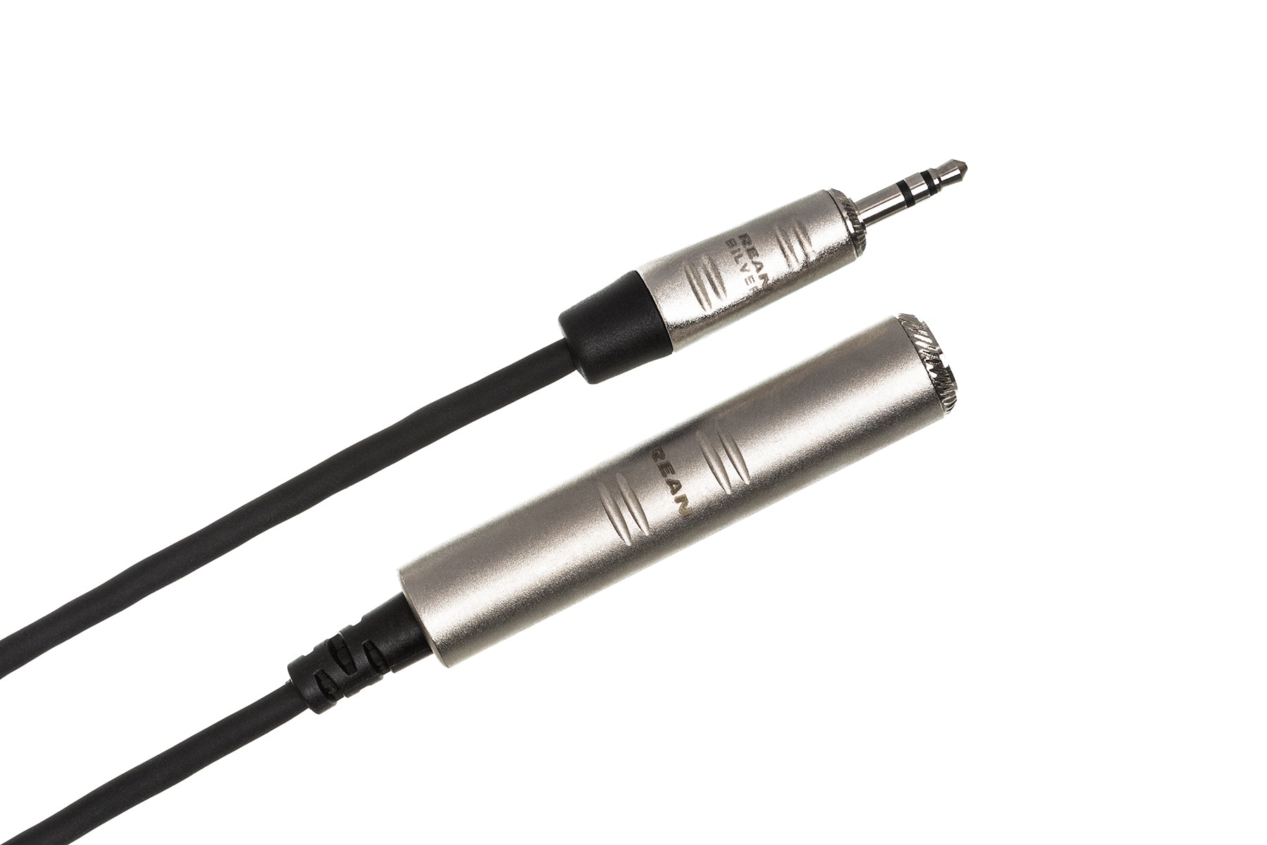 Hosa Pro HXSM025 Pro Headphone Adapter Cable, Rean 1/4 In TRS To 3.5 Mm TRS, 25 Ft / 7.6M