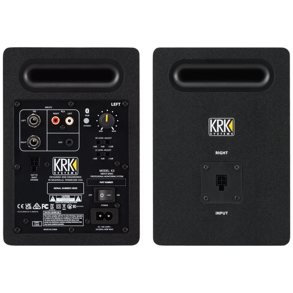 KRK Kreate 3 Active 3" Two-Way Studio Bluetooth Monitors (Pair)