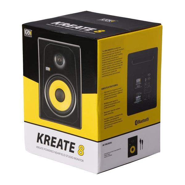 KRK Kreate 8 Active 8" Two-Way Studio Bluetooth Monitor (Pair)