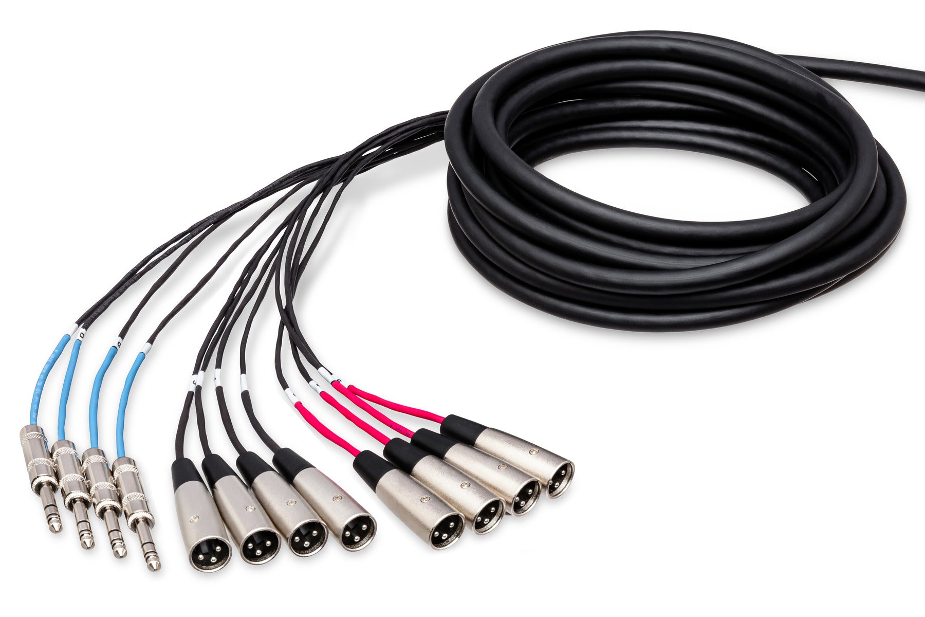 Hosa SH8X425 Pro-Conex Stage Box Snake,  8 X XLR Sends And 4 X 1/4 In TRS Returns, 25 Ft / 7.6M