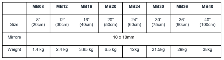 Mirror Ball - 20" (50cm) MB20