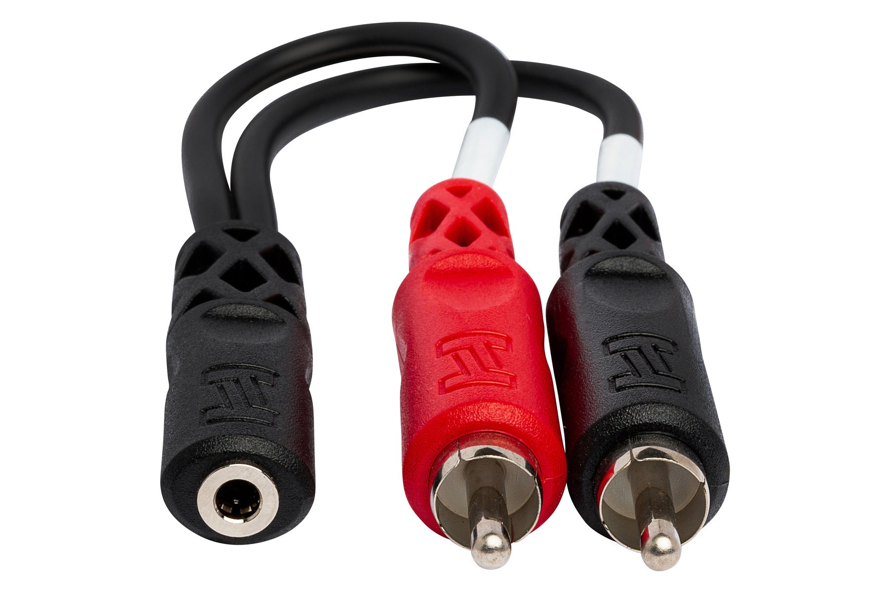 Hosa YMR197 Stereo Breakout, 3.5 Mm TRS Female To Dual RCA