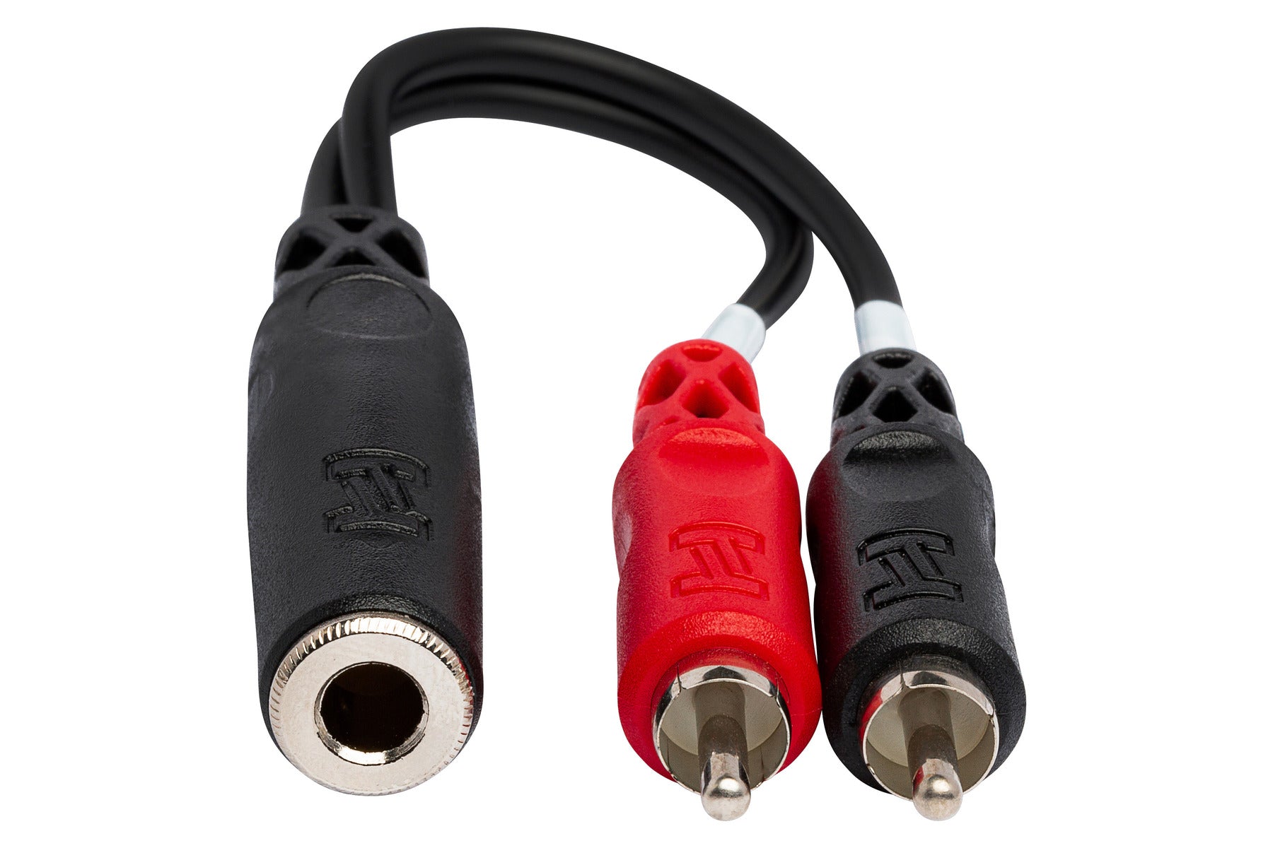Hosa YPR257 Stereo Breakout, 1/4 In TRS Female To Dual RCA
