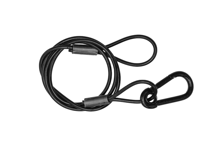 Event Lighting  SW3X800PB - 3mm Black Safety Wire