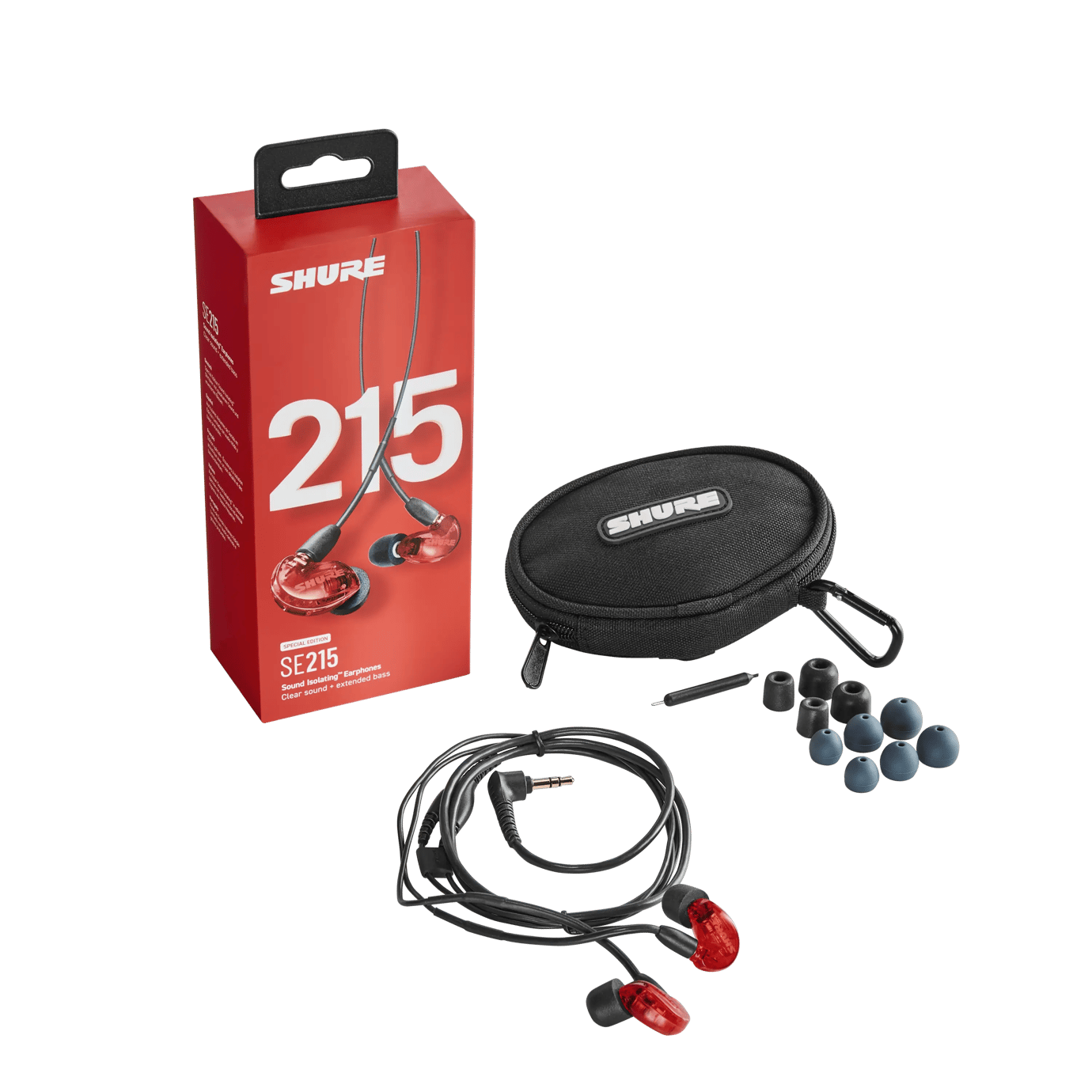 Shure SE215 Sound Isolating Earphones Special Edition Red
