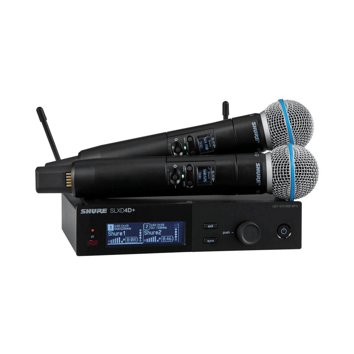 Shure SLXD24D+/B58 H58 Dual Wireless Microphone System