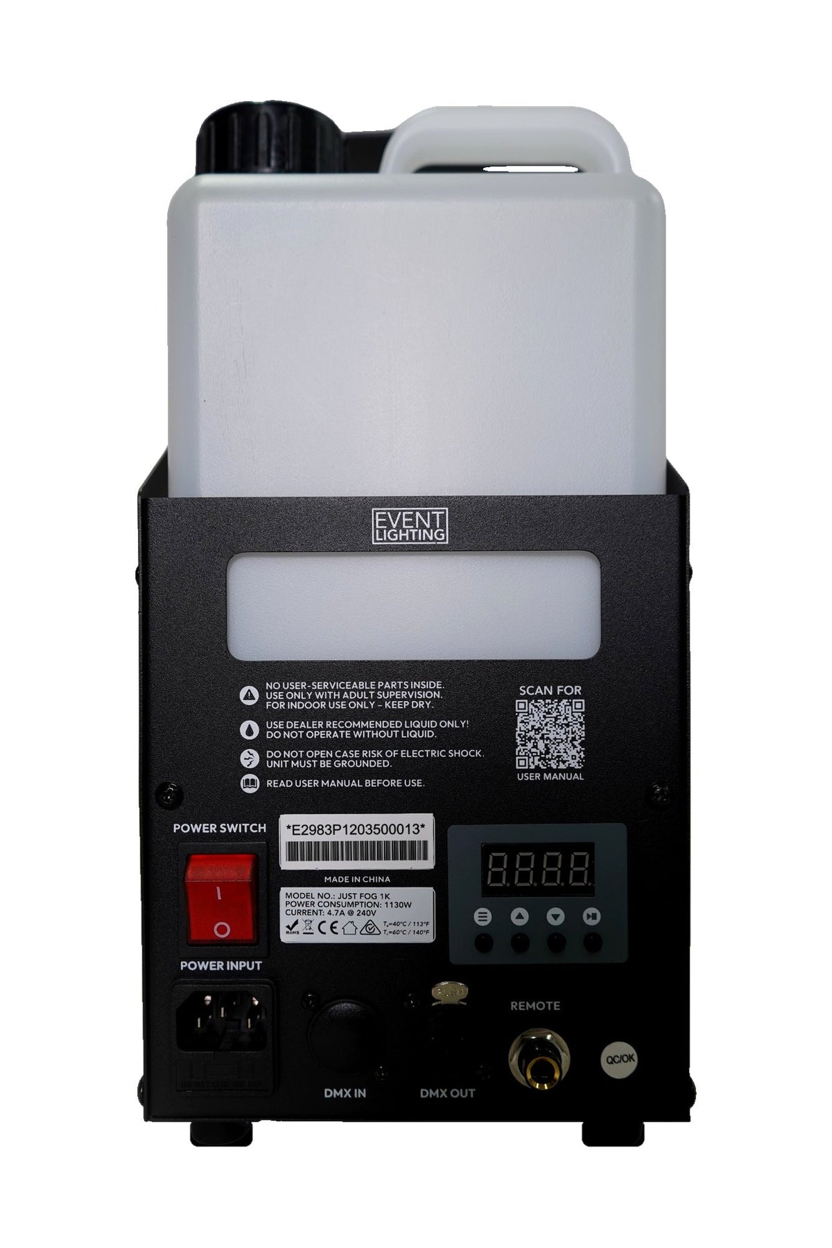 Event Lighting JUSTFOG1K 1000W Fog Machine