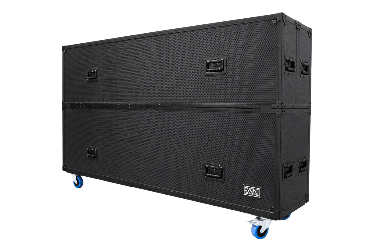 Event Lighting TVCASE7080DUAL Flight Case for Dual 70–80-inch TVs
