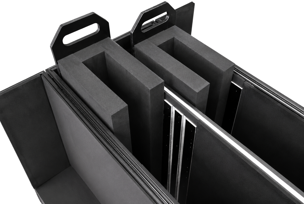 Event Lighting TVCASE7080DUAL Flight Case for Dual 70–80-inch TVs